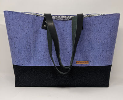 Katherine MacColl: Purply Blue Speckled Large Tote
