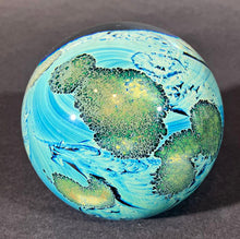 Load image into Gallery viewer, Josh Simpson Contemporary Glass: 3.5" Possibly Inhabited Planet