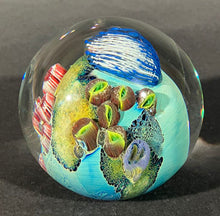 Load image into Gallery viewer, Josh Simpson Contemporary Glass: 3.5" Blue New Mexico Megaplant