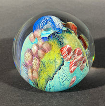 Load image into Gallery viewer, Josh Simpson Contemporary Glass: 3.5" Blue New Mexico Megaplant