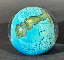 Load image into Gallery viewer, Josh Simpson Contemporary Glass: 3.5" Possibly Inhabited Planet