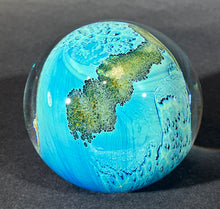 Load image into Gallery viewer, Josh Simpson Contemporary Glass: 3.5" Possibly Inhabited Planet