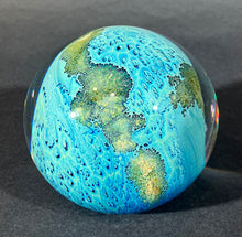 Load image into Gallery viewer, Josh Simpson Contemporary Glass: 3.5" Possibly Inhabited Planet
