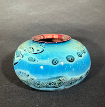 Load image into Gallery viewer, Josh Simpson Contemporary Glass: Blue New Mexico Vase