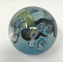 Load image into Gallery viewer, Josh Simpson Contemporary Glass: 3" Heart Inhabited Planet