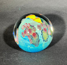 Load image into Gallery viewer, Josh Simpson Contemporary Glass: 3.5" Blue New Mexico Megaplanet