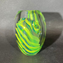 Load image into Gallery viewer, Josh Simpson Contemporary Glass: Green Reflection Vase