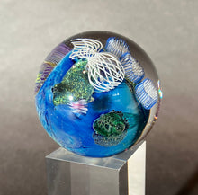 Load image into Gallery viewer, Josh Simpson Contemporary Glass: 1.75" Inhabited Planet