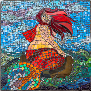 Sam Myers: Voluptuous Mermaid Glass Mosaic