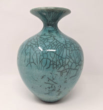 Load image into Gallery viewer, Bob Green: Blue Crackle Vase