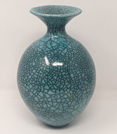 Bob Green: Small Vase Blue Crackle