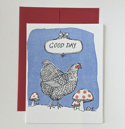 William Muller: Good Day Hen Card