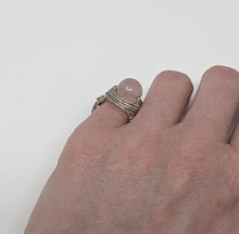 Load image into Gallery viewer, Rebbeca Rose: Rose Quartz Bling Ring