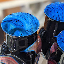 Load image into Gallery viewer, Josh Simpson Contemporary Glass: Midnight Corona Swirl Tumbler
