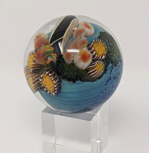 Josh Simpson Contemporary Glass: 2.25" Inhabited Planet