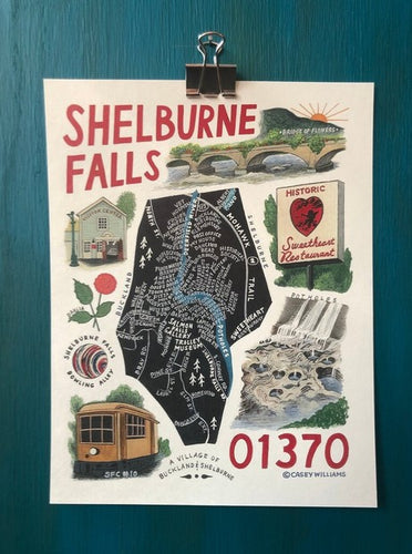 Casey Williams: Shelburne Falls Postcard
