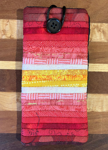 Ann Brauer: Red With Yellow Eyeglass Case