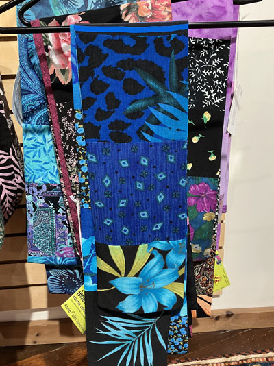 Annie Collins: Blue and Black Scarf