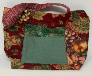Annie Collins: Wine Red and Sage Green Bag