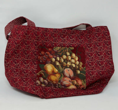 Annie Collins: Wine Red and Sage Green Bag