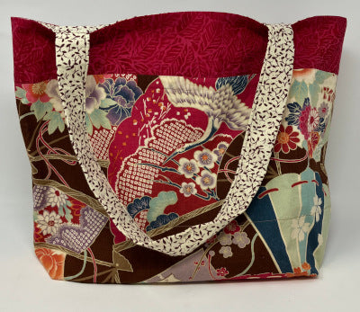Annie Collins: Cranes and Flowers Bag