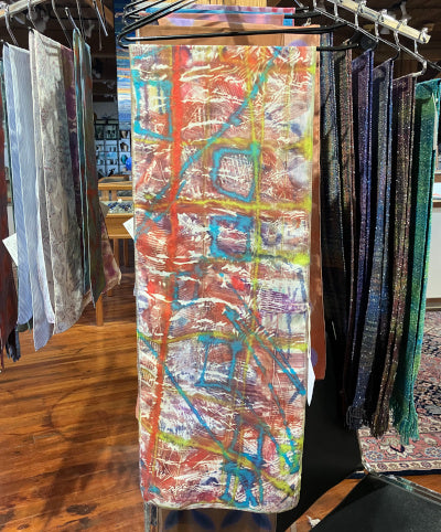 Amy Meltzer: Aqua Dazzle Silk Scarf