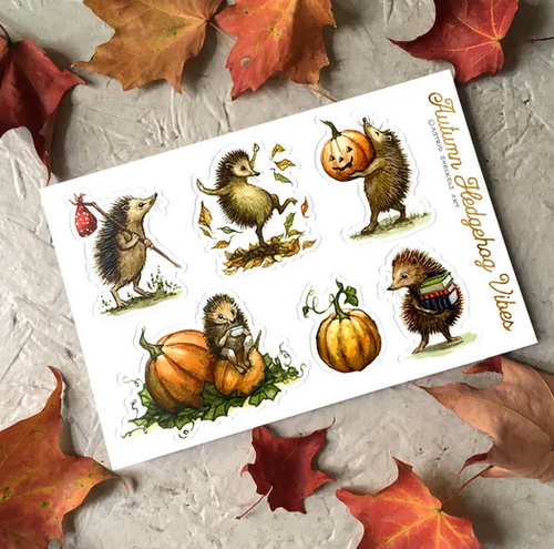 Astrid Sheckels: Hedgehog Vibes Stickers