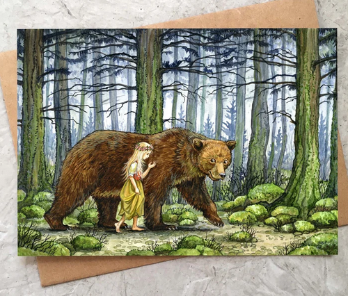 Astrid Sheckels: The Girl & The Bear Card