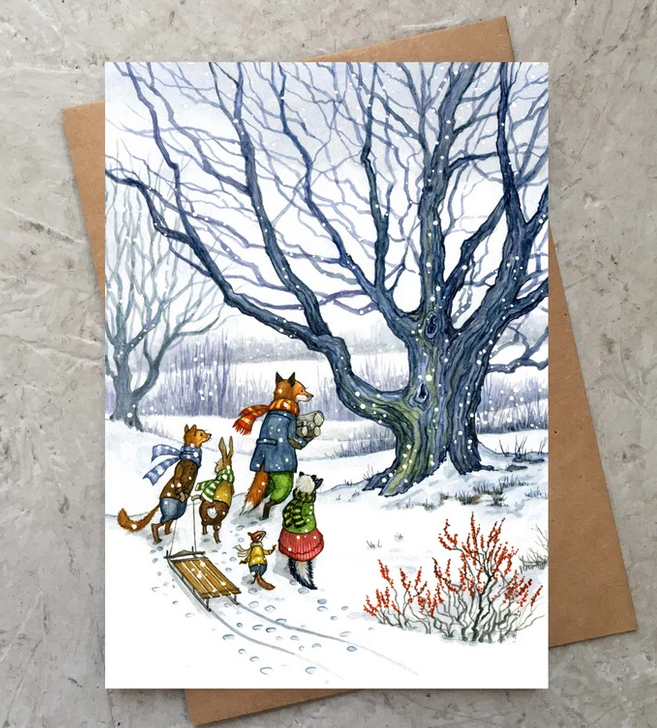 Astrid Sheckels: Through the Snow With Hector Fox Card