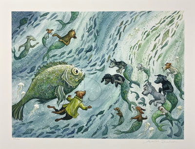 Astrid Sheckels: Merpups Print