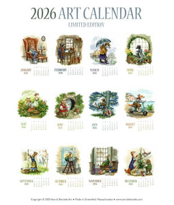 Astrid Sheckels: 2026 Small Art Calendar