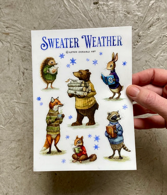 Astrid Sheckels: Sweater Weather Stickers