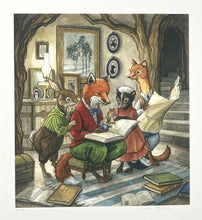 Load image into Gallery viewer, Astrid Sheckels: Hector Fox and Uncle Hugo&#39;s Journal Print