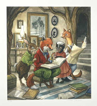 Astrid Sheckels: Hector Fox and Uncle Hugo's Journal Print