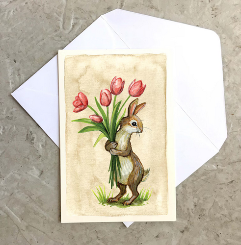 Astrid Sheckels: Tulip Bunny Card