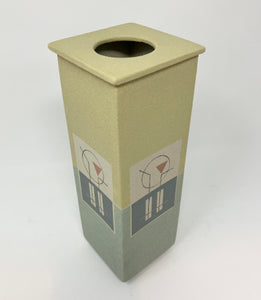 Andrew Van Assche: 9" Square Vase