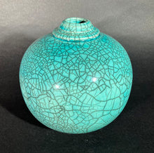 Load image into Gallery viewer, Bob Green: Blue Crackle Vase