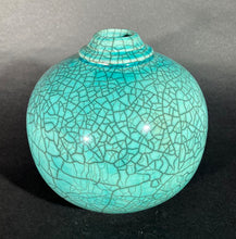 Load image into Gallery viewer, Bob Green: Blue Crackle Vase