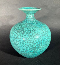 Load image into Gallery viewer, Bob Green: Blue Crackle Vase