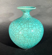 Load image into Gallery viewer, Bob Green: Blue Crackle Vase