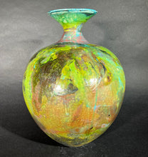Load image into Gallery viewer, Bob Green: New Glaze Raku Vase