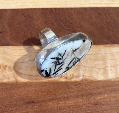 Homestone Jewelry & Designs: Hornblende Calcite Ring