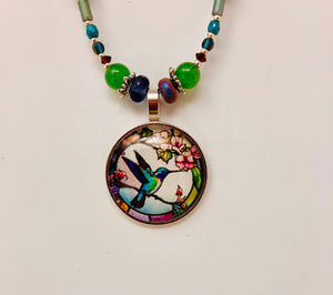 Caitlin Keyes: Hummingbird Pendant Necklace