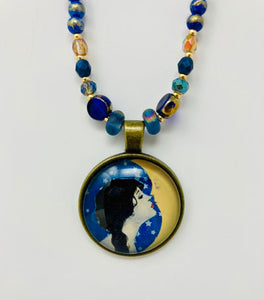 Caitlin Keyes: Lady and the Moon Pendant Necklace