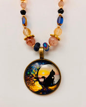 Load image into Gallery viewer, Caitlin Keyes: Cat and Tree Pendant Necklace