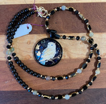 Load image into Gallery viewer, Caitlin Keyes: Gemstone Owl Pendant Necklace