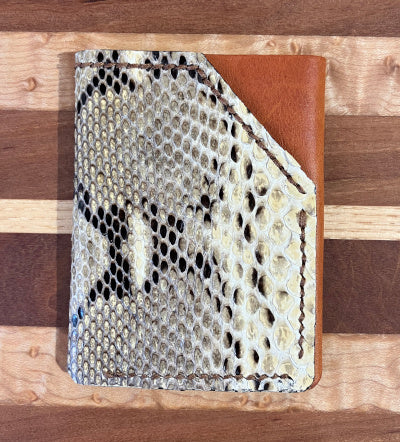 Cowbell Leather Co: Python and Italian Leather Wallet