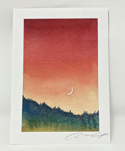 Dani Antes: Waxing Crescent in Summer print