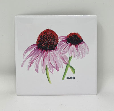 Dora Dylanne Reyes: Pink Coneflower Coaster