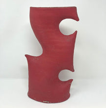 Load image into Gallery viewer, David Ernster: Red Sculptural Vase